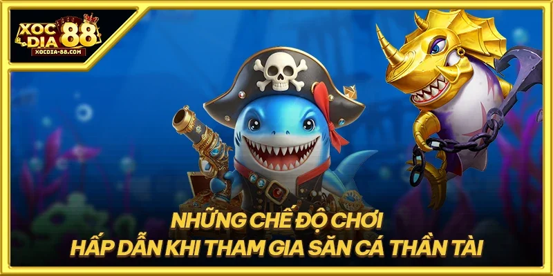 Những chế độ chơi hấp dẫn khi tham gia săn cá thần tài